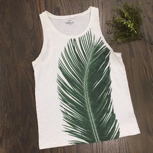 J Crew palm 🌿 leaf tank